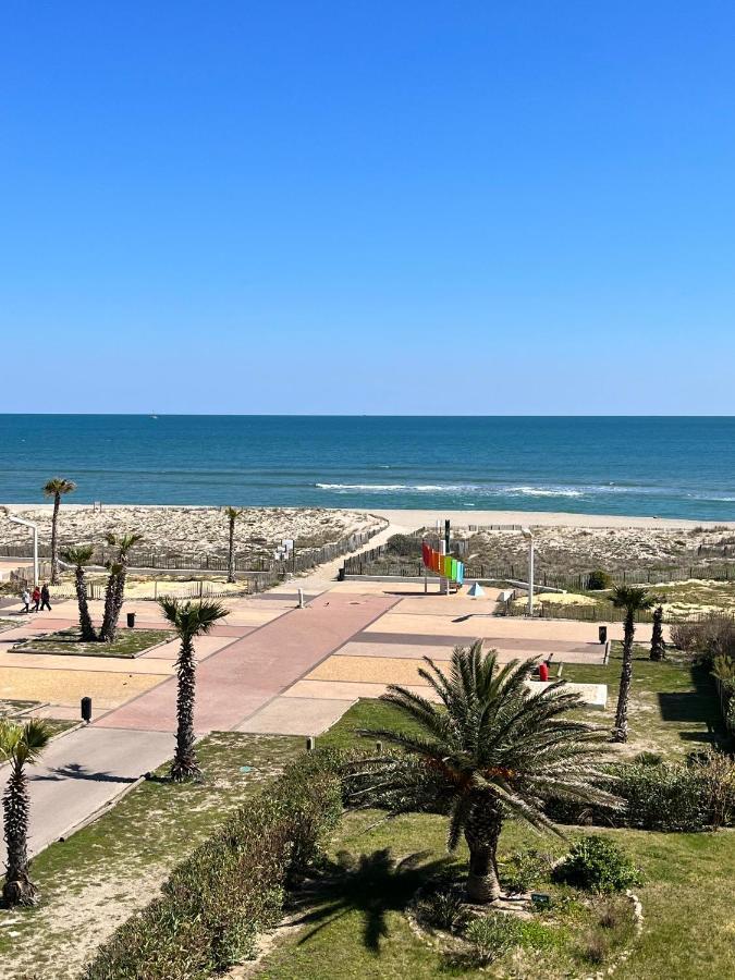 Elégant appartement vue mer wifi parking Le Barcarès Exterior foto
