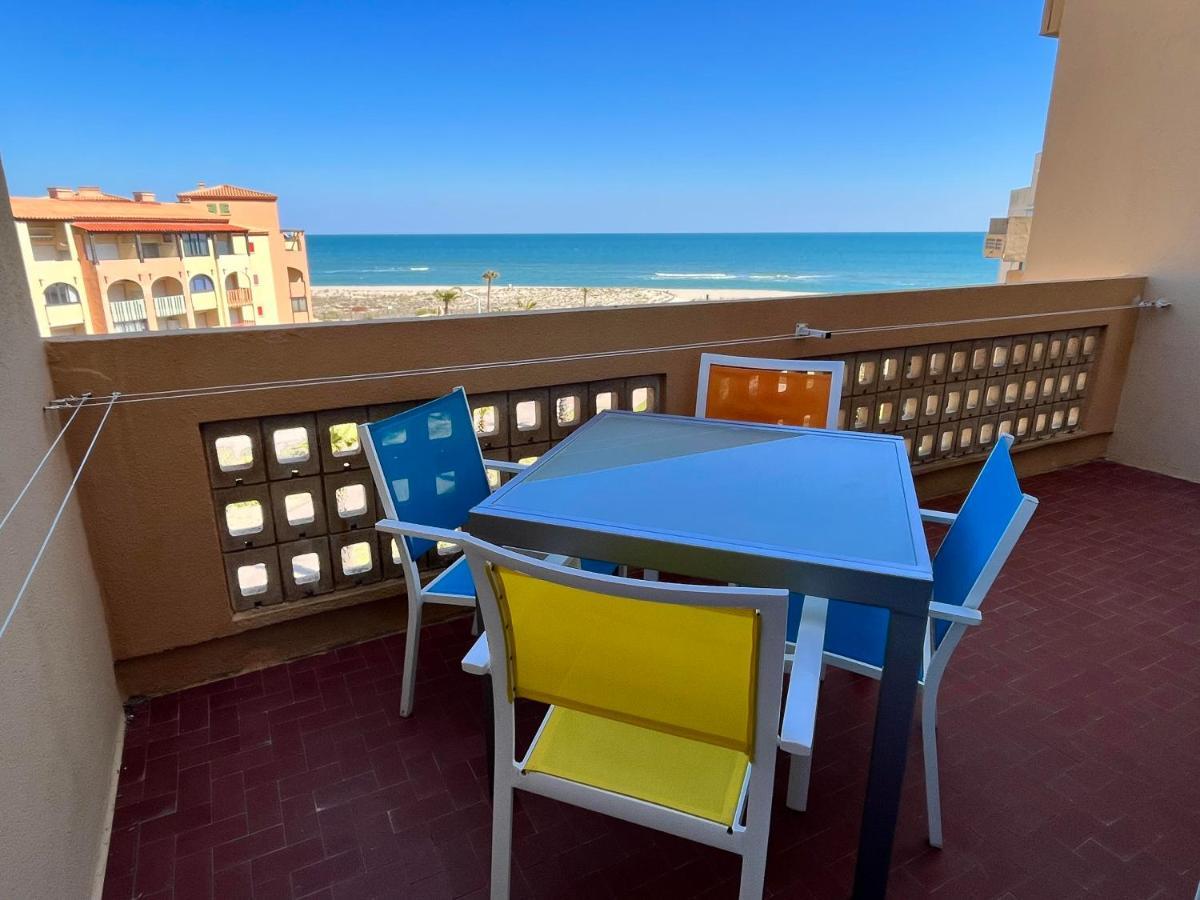 Elégant appartement vue mer wifi parking Le Barcarès Exterior foto