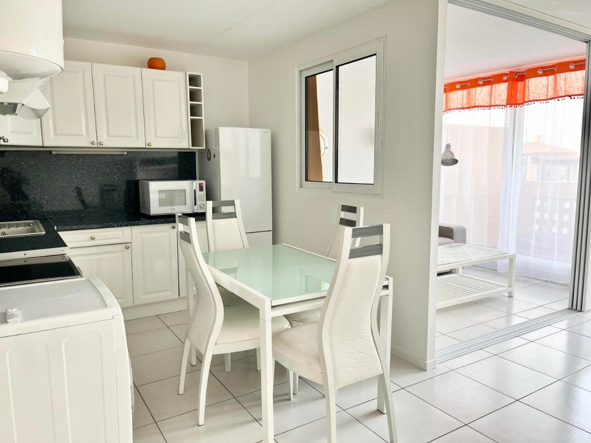 Elégant appartement vue mer wifi parking Le Barcarès Exterior foto