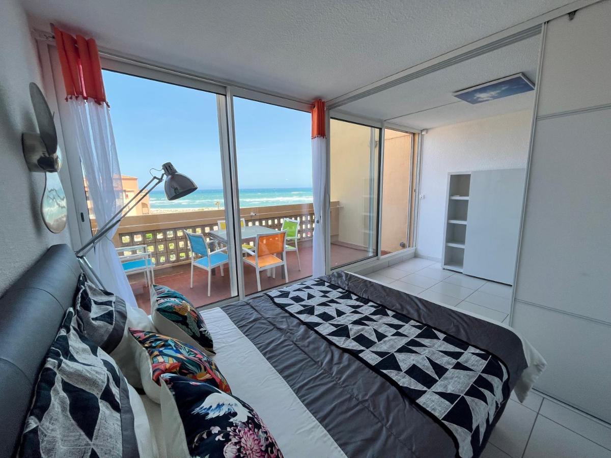 Elégant appartement vue mer wifi parking Le Barcarès Exterior foto
