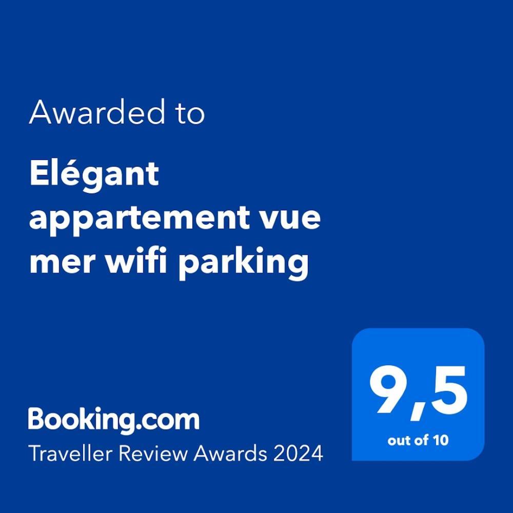 Elégant appartement vue mer wifi parking Le Barcarès Exterior foto